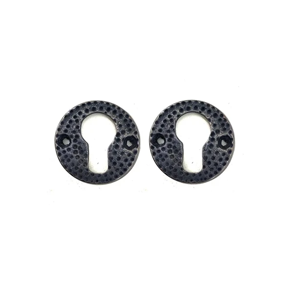 Antika Tarz Dekoratif Pirinç Oda Kilit Rozeti - 49mm, Oksit ürün görseli 1