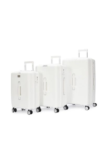 Pierre Cardin Trolley Valiz Beyaz Orta Boy 04PC7080-02-BY - 6