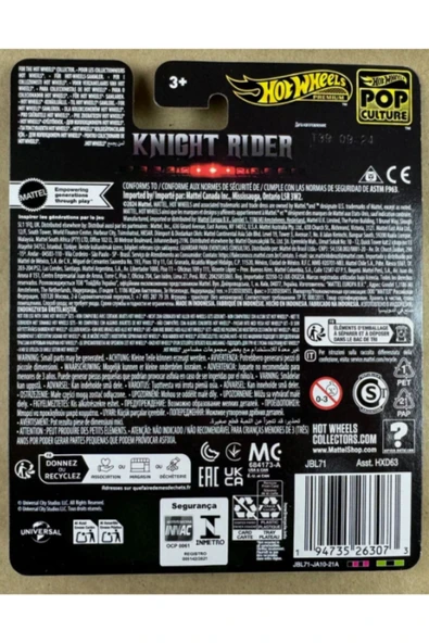 HOT WHEELS PREMIUM POP CULTURE KNIGHT RIDER  K.I.T.T. HXD63 JBL71 - Resim 5