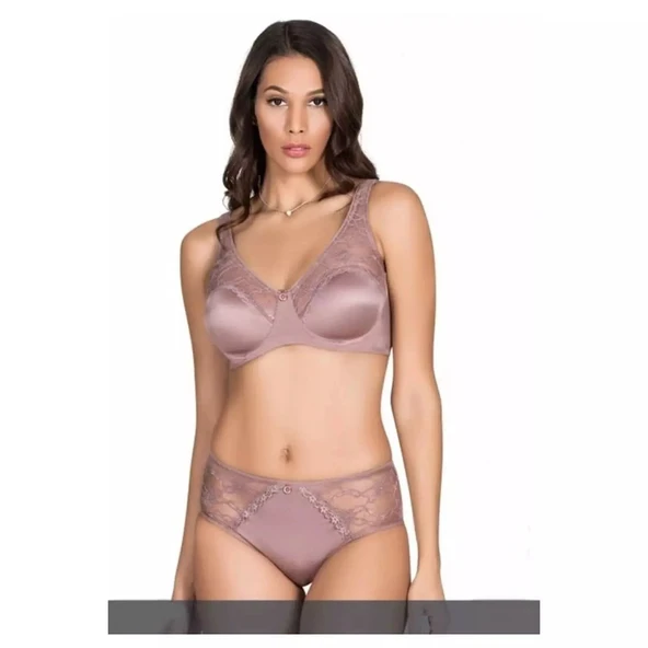 NİVEMESHOME 5035 SOFT KAPLI DANTEL SÜTYEN TAKIMI EKRU BDN:95 LE JARDİN