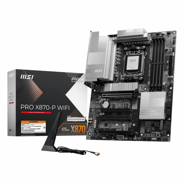 MSI Pro X870-P WiFi DDR5 (8200MHz)OC M.2 HDMI/USB-C PCIe 5.0 AM5 ATX Anakart ürün görseli 1
