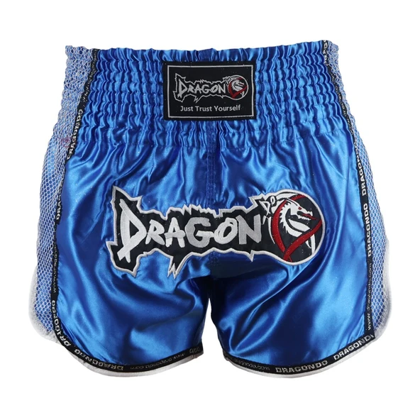 DragonDo MT3076 Shiny Muay Thai Mavi Kick Boks Şortu - 1