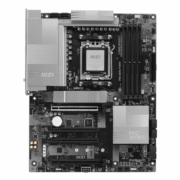 MSI Pro X870-P WiFi DDR5 (8200MHz)OC M.2 HDMI/USB-C PCIe 5.0 AM5 ATX Anakart - Resim 2