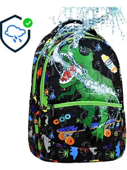 Dinazor Desenli İlkokul Sırt Çantası + Beslenme Çantası (2302) - Resim 2
