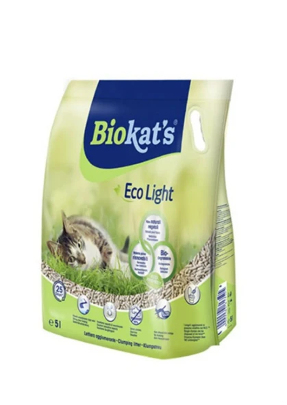 Biokat's Doğal Pelet Kedi Kumu Eco Light 5 Lt - 1