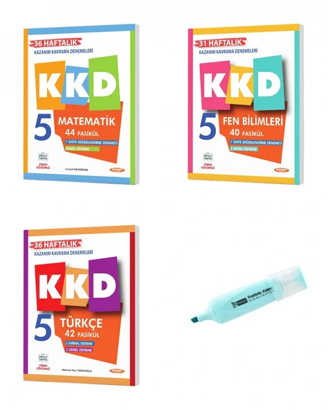 5.Sınıf KKD Matematik Fen Bilimleri Ve Türkçe ürün görseli