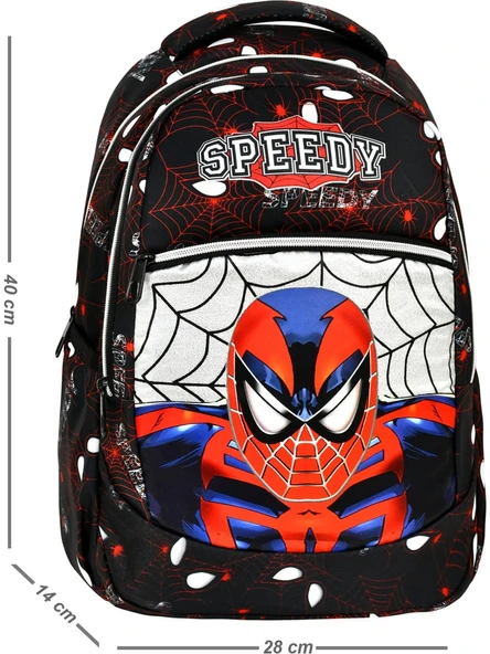 Örümcek Adam Desenli İlkokul Sırt Çantası + Beslenme Çantası (2317) - 3