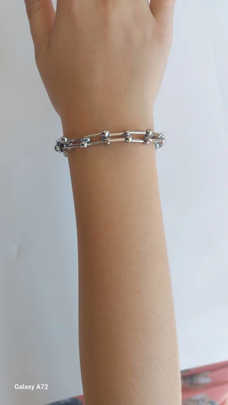 Blanca Tifany Beyaz Altın Kaplama Bileklik - 3