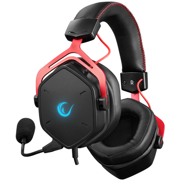 RAMPAGE RMX-G6 HYDRA SİYAH USB RAINBOW AYDINLATMALI GAMING MİKROFONLU KULAKLIK RAMPAGE - 3