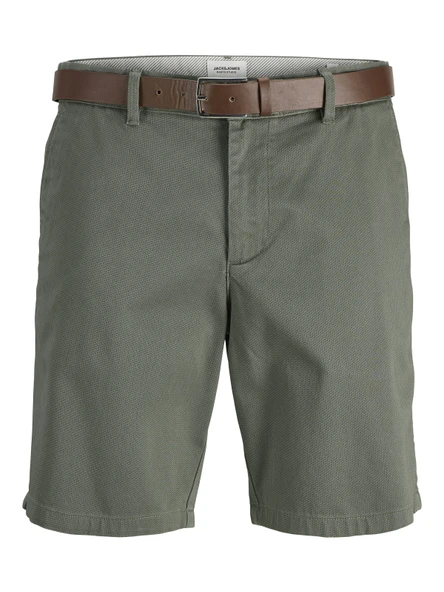 JACK JONES Erkek Kemerli Chino Şort 12285548 ürün görseli 1