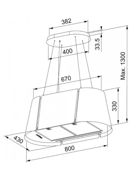 Franke Faber BEAT XL WH Matt F80 Beyaz Davlumbaz - 5