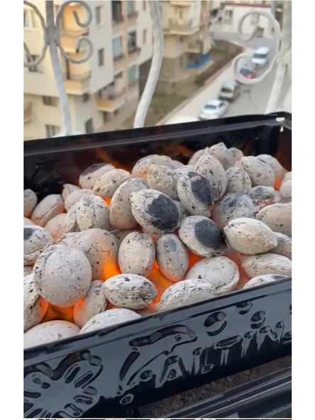 TEZYAK Klasik Tek Kibritle Yanan Yeni Nesil Mangal Kömürü (2 Paket x 2 kg ) 4 kg - 5