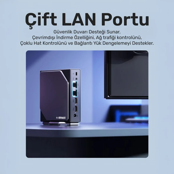 RaXius Momentum ND-I15A008 N150 8GB 512SSD W11P Mini PC - Resim 5