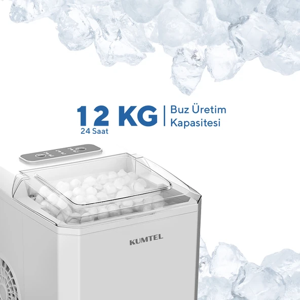 Kumtel Taşınabilir Otomatik Buz Makinesi HIM-02 - Resim 3