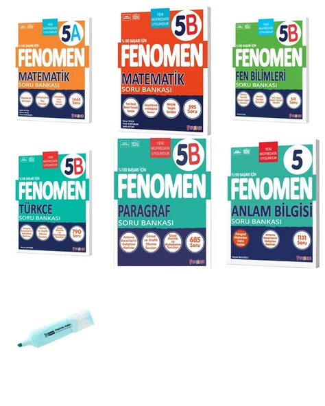 5.Sınıf Matematik A-B Fen Türkçe Paragraf Anlam Bilgisi SB ürün görseli