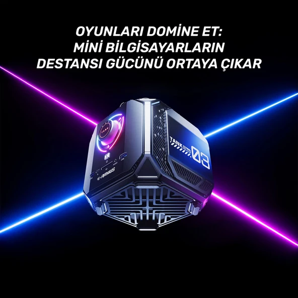 RaXius Vector GT-I129.3080A004 i9-12900H 16GB 1TBSSD+1TBSSD RTX3080 FreeDOS Mini PC - Resim 5