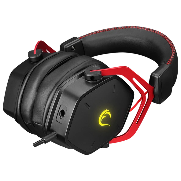 RAMPAGE RMX-G6 HYDRA SİYAH USB RAINBOW AYDINLATMALI GAMING MİKROFONLU KULAKLIK RAMPAGE - 6