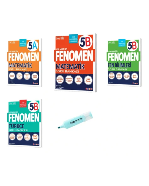 5.Sınıf Matematik A-B Fen Bilimleri Ve Türkçe Soru Bankası