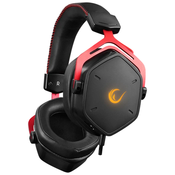 RAMPAGE RMX-G6 HYDRA SİYAH USB RAINBOW AYDINLATMALI GAMING MİKROFONLU KULAKLIK RAMPAGE - 2