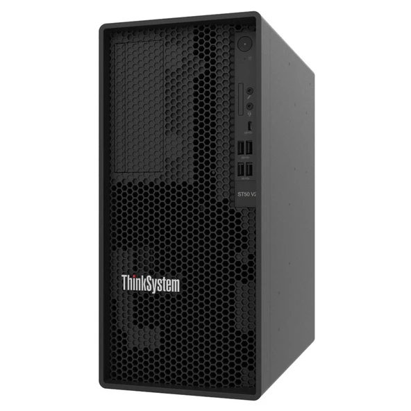 Lenovo ThinkSystem ST50 V2 7D8JA043EA-V1A004 E-2324G 32GB 2x960SSD FreeDOS Tower Sunucu - Resim 3