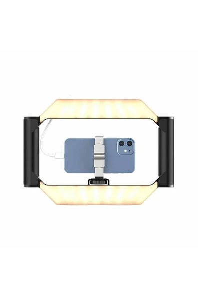 U-Rig Işıklı Telefon Video Rig Çerçeve