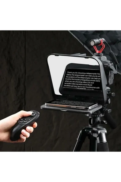 RT02 Tabletler ve Akıllı Telefonlar İçin Uzaktan Kumandalı Universal Teleprompter - 5