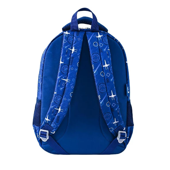 Muggle 3 Bölmeli Robot Okul Sırt Çantası Lacivert (MU-5904) - Resim 4