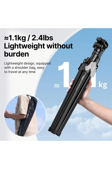 MT-65 Bluetooth Kumandalı Deve Boynu Video Tripod - 7