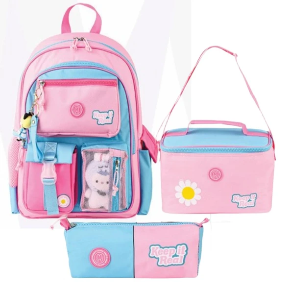 Muggle 3 Bölmeli Funny 2020 Okul Sırt Çantası + Beslenme Çantası + Kalemlik ürün görseli