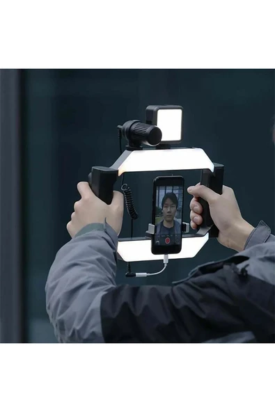 U-Rig Işıklı Telefon Video Rig Çerçeve - 5