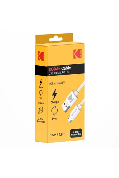 Android için USB - Mikro USB Kablo - 1.0 Metre - 1