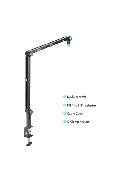 By-ba30 Profesyonel Masa Tipi Mikrofon Standı - 8