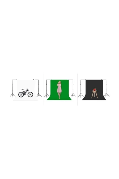 Green Screen- Greenbox -yeşil Fon Perde (3X4M) Fon Standı 3x4yesılf - 2