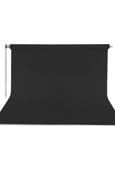 Siyah 270x580cm Kumaş Fotoğraf Ve Video Fon Perde Seti Ve Askısı
