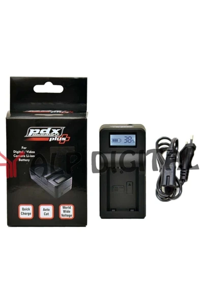 Canon Powershot Sx70 Hs Için Şarj Aleti Cihazı Dijital Göstergeli