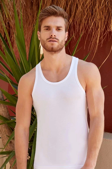 BERRAK 1030 ELASTAN ERKEK ATLET BEYAZ