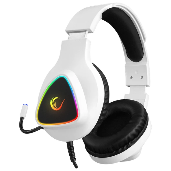 RAMPAGE M7 MONCHER BEYAZ RGB LED USB 7.1 GAMING MİKROFONLU OYUNCU KULAKLIĞI RAMPAGE - 2