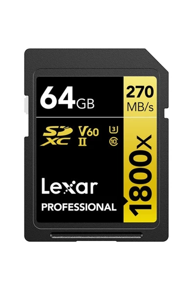 64gb Gold Series 1800x Uhs-ıı Sdxc Hafıza Kartı 270mbs Uyumlu - 1