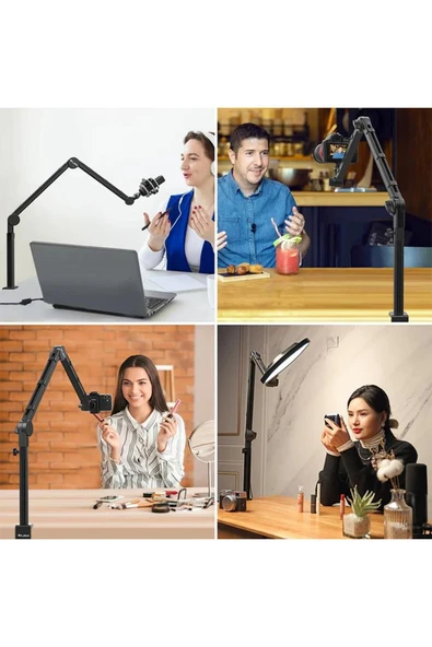 Ls24 Çok Amaçlı Ayarlanabilir Kamera Ve Mikrofon Masa Standı - 4