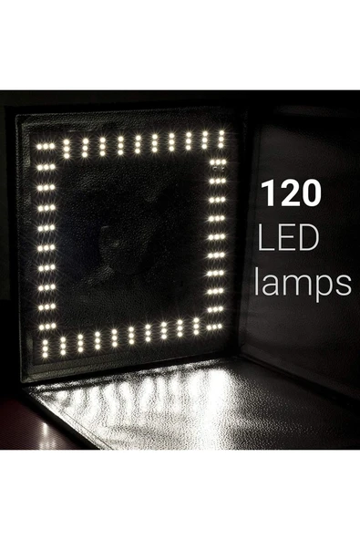 70x70 Led Işıklı Ürün Çekim Çadırı 24film (türkiye Distribütör Garantili) - 5