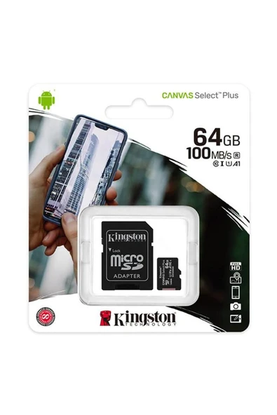 Kingston 64gb Canvas Select Plus Microsd Hafıza Kartı - 3