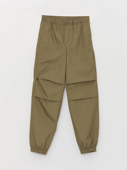LCW Kids Haki Beli Lastikli Basic Erkek Çocuk Pantolon - 1