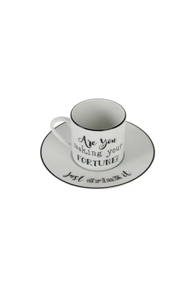 Porland Be Happy Tabaklı Kahve Fincanı Tekli 90cc 04AP020403