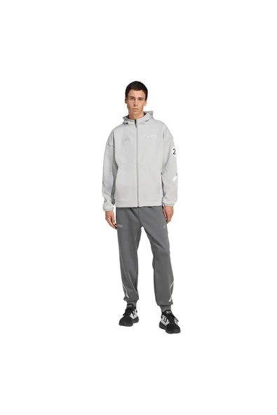 adidas Gri Erkek   Ceket MER SIL FZ HD M JW3473 - 5