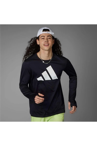 adidas Erkek  Siyah  Sweatshirt RUN IT LS IL7231 - 9