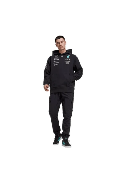 adidas Siyah Erkek   Sweatshirt MER TM HOOD M JW5385 - 5