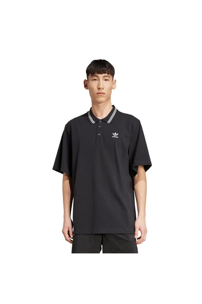 adidas Erkek  Siyah  Polo T LOOSE POLO JW5897 - Resim 2