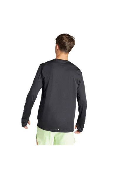 adidas Erkek  Siyah  Sweatshirt RUN IT LS IL7231 - 4