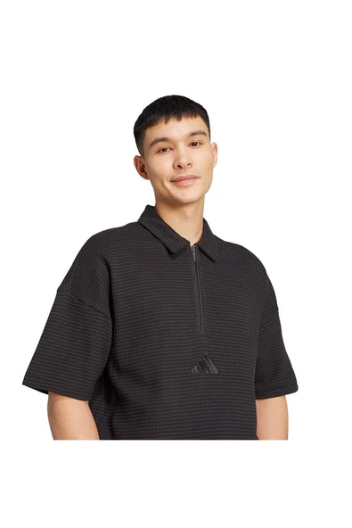 adidas Siyah Erkek   Polo T-shirt M A SZN M POLO JL6545 - Resim 5