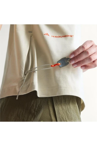 adidas Bej Erkek   T-shirt ADI365 HK T UF JM4246 - Resim 12